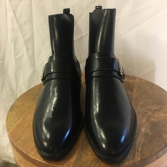 Zara Ankle Moto Boot Buckles 10 NWT - Picture 2 of 5